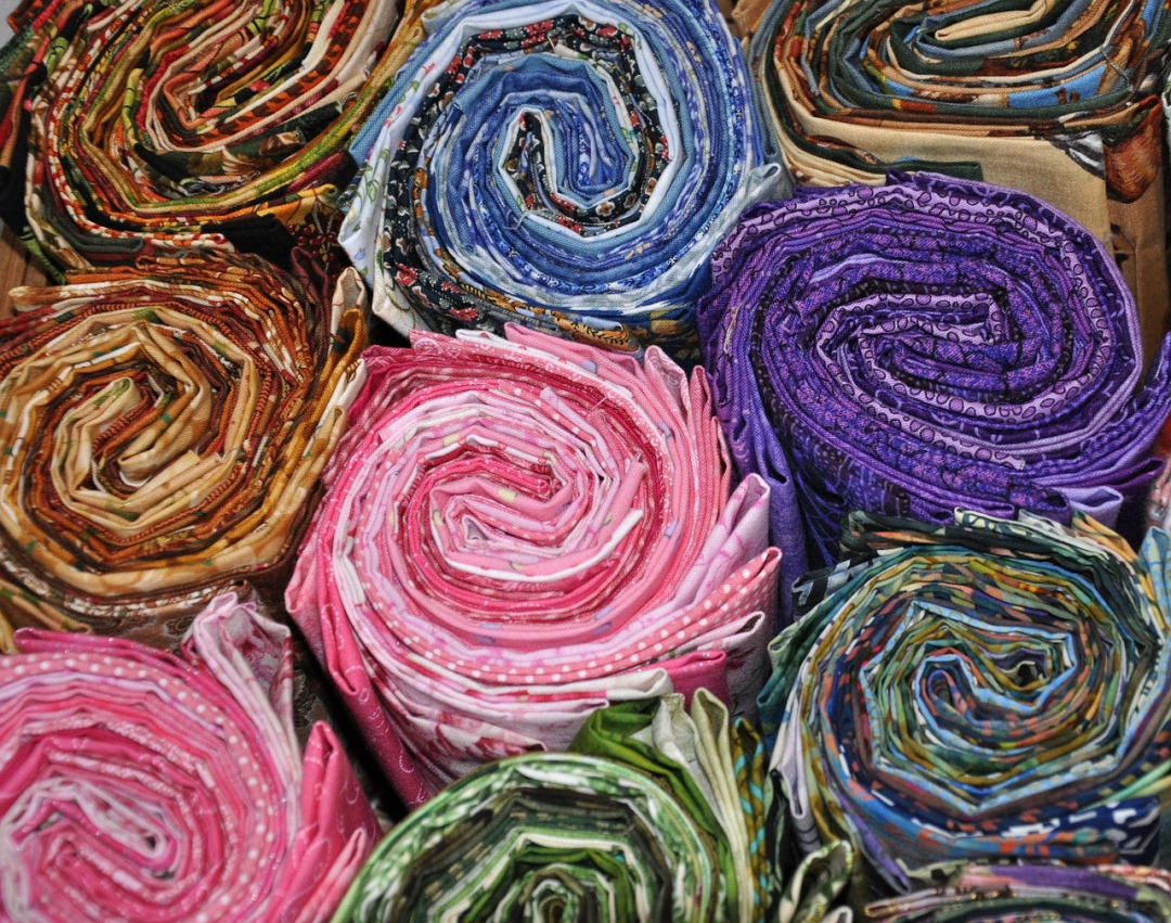 colorful patchwork quilting fabrics